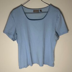 Croft & Barrow Light Blue Short Sleeve Tee